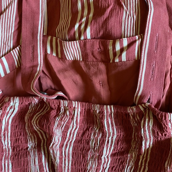 A&F red stripe jumpsuit - Picture 3 of 3